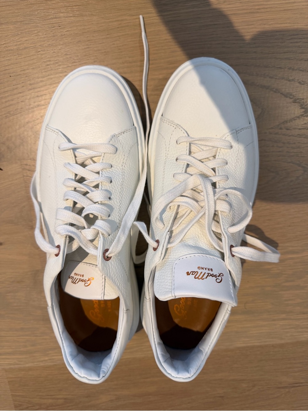 Good Man Brand White Men's Casual Leather Sneakers